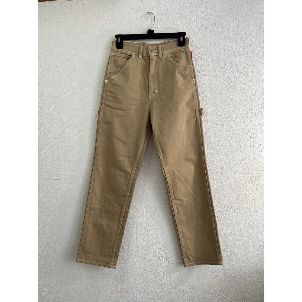 Denimist Chapel Carpenter Jeans Size 27 Khaki High Rise Cotton